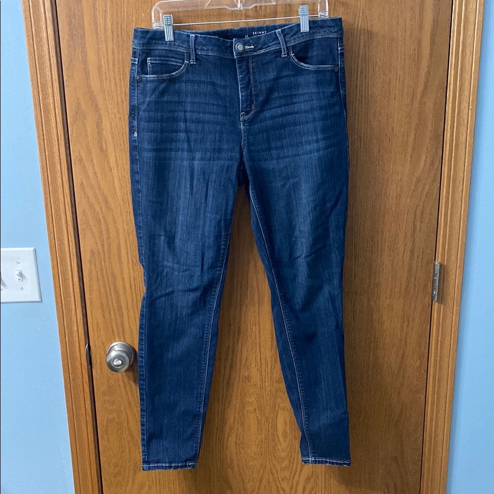 Simply Vera Vera Wang Dark Blue Skinny Jeans